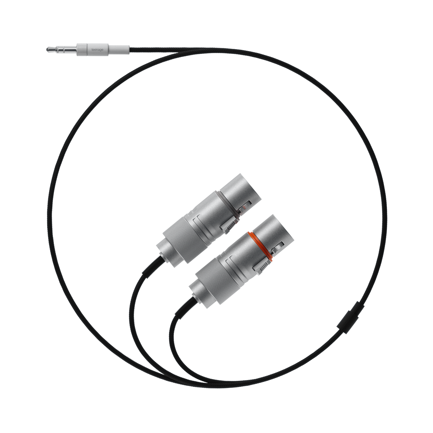 Textile 3.5mm to 2x XLR Socket