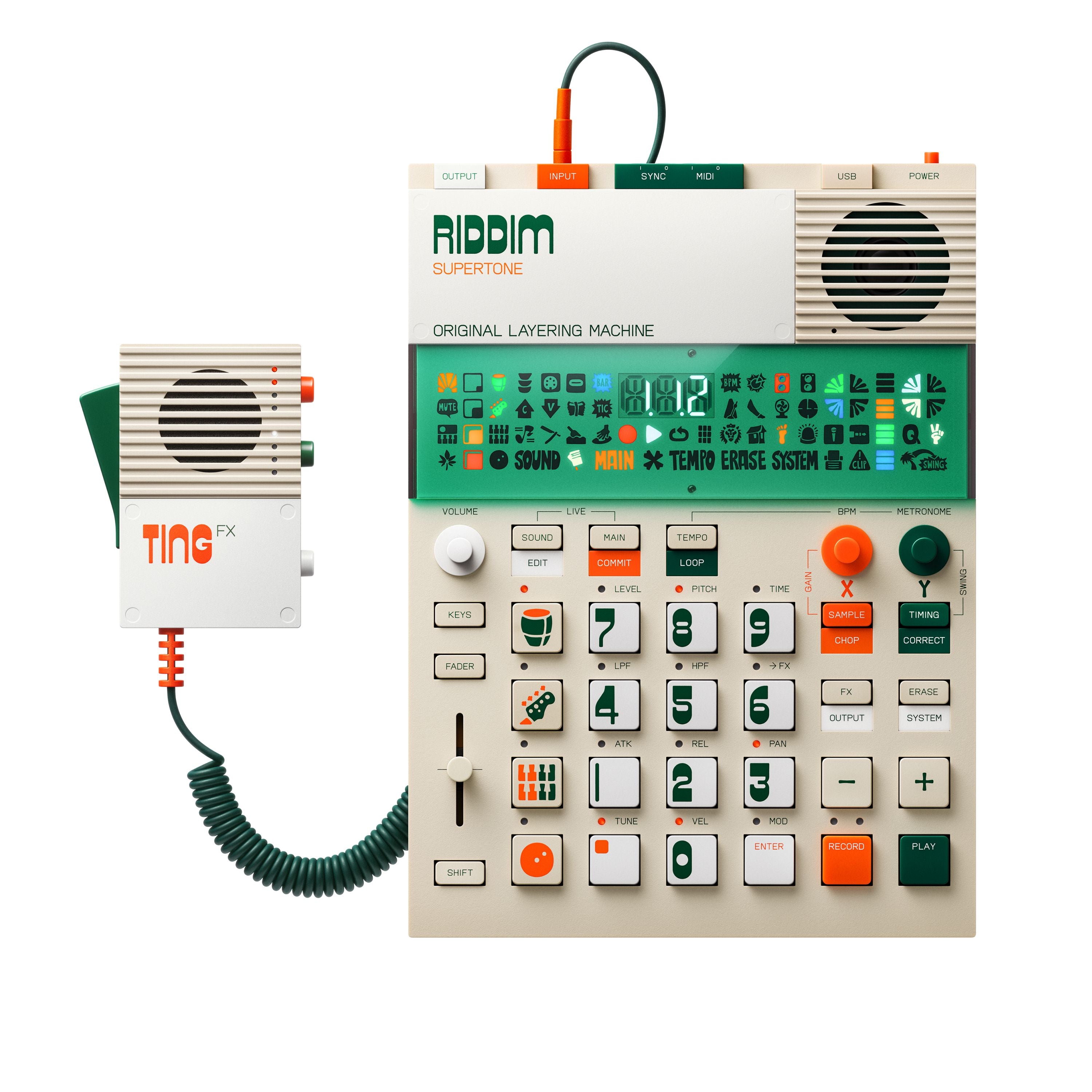 その他 Riddim Supertone EP-40 Ting FX TE EP40 RIDDIM + EP2350 TING Bundle | Performance Sampler & Mic