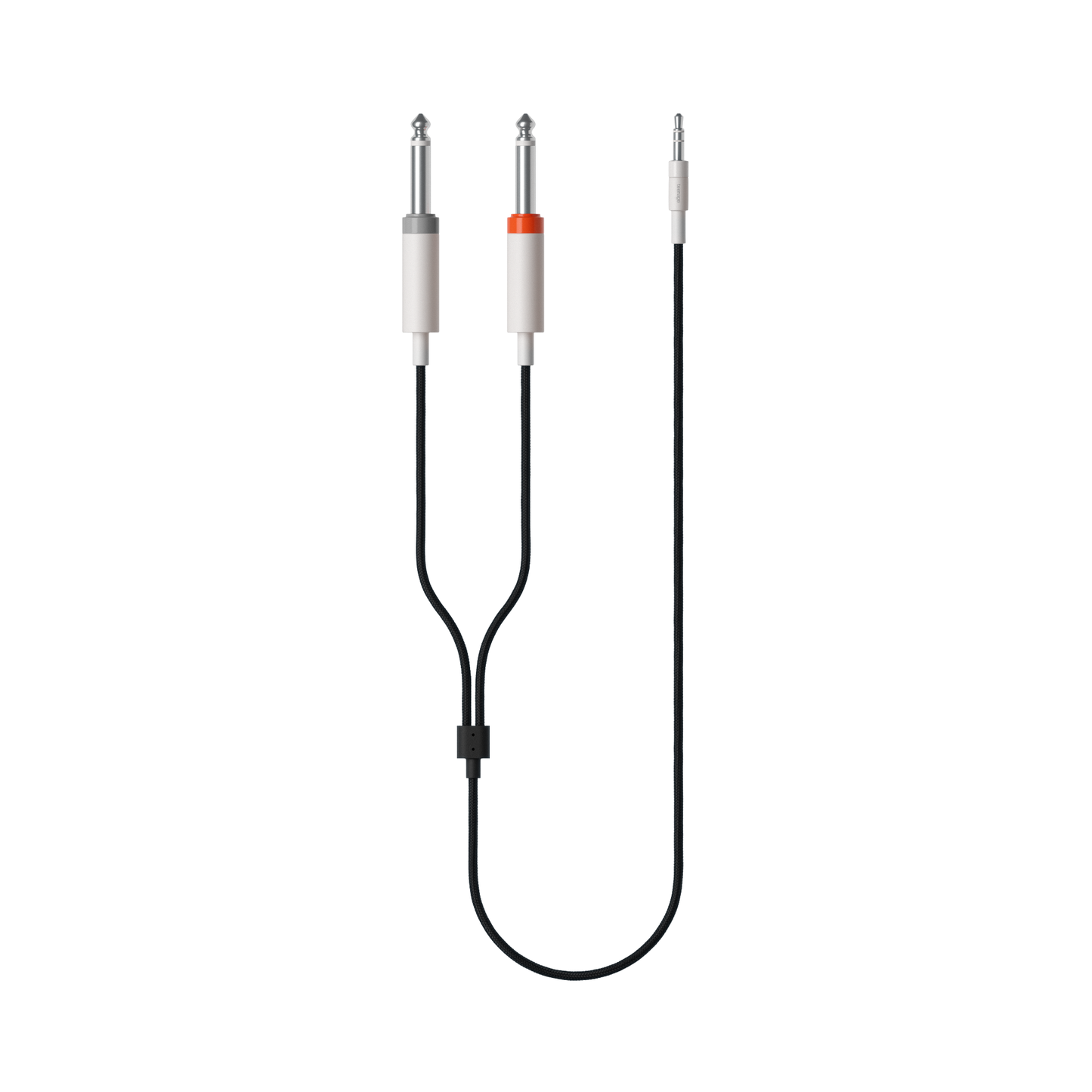 Textile Audio Cable 3.5mm to 2x 6.3mm