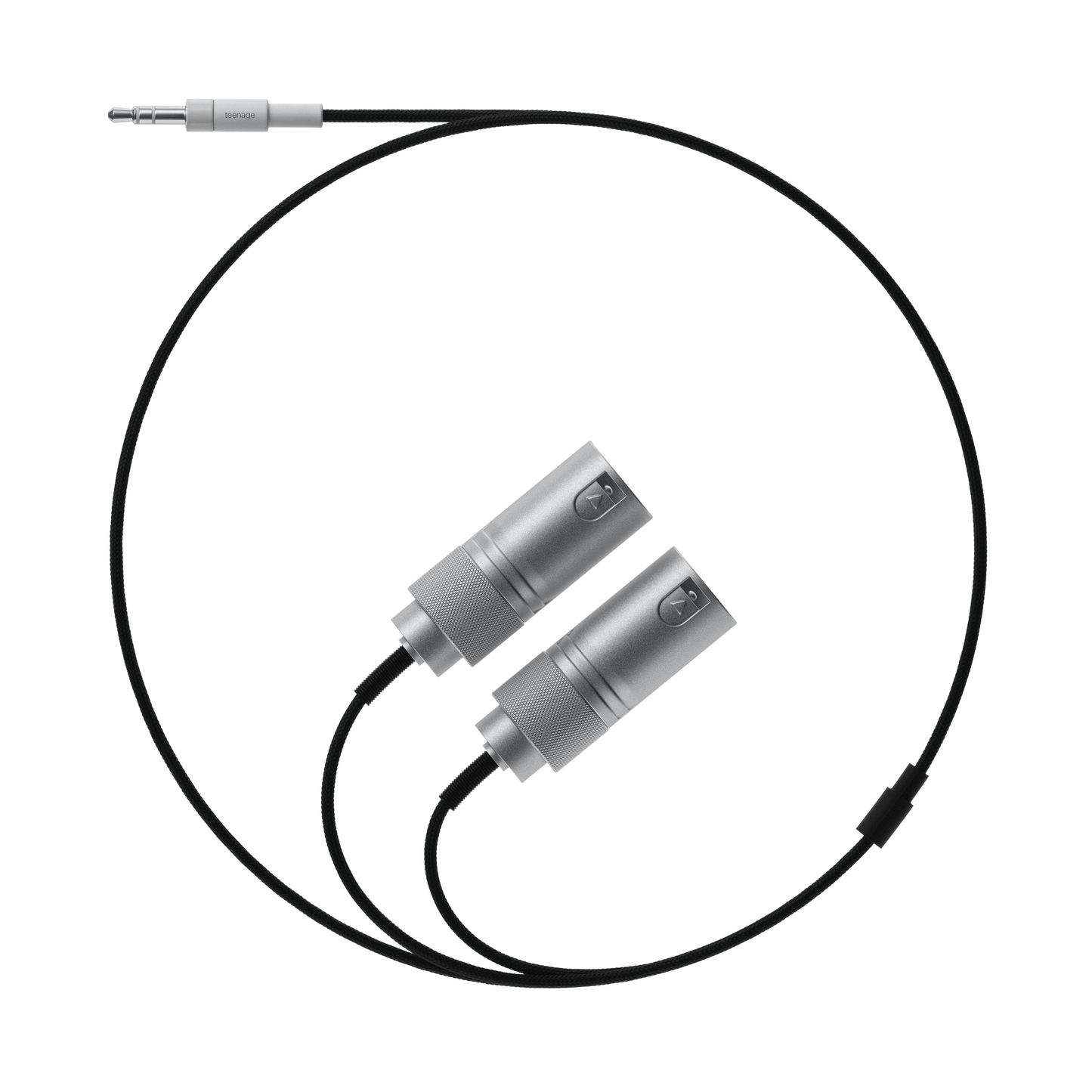 Textile 3.5mm to 2x XLR Plug