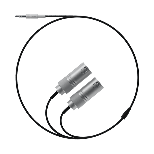 Textile 3.5mm to 2x XLR Plug