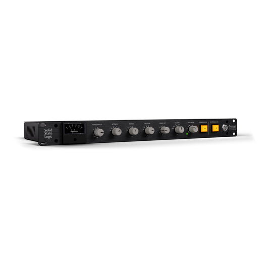 SSL Bus Comp Classic 1U stereo bus compressor, front left angle
