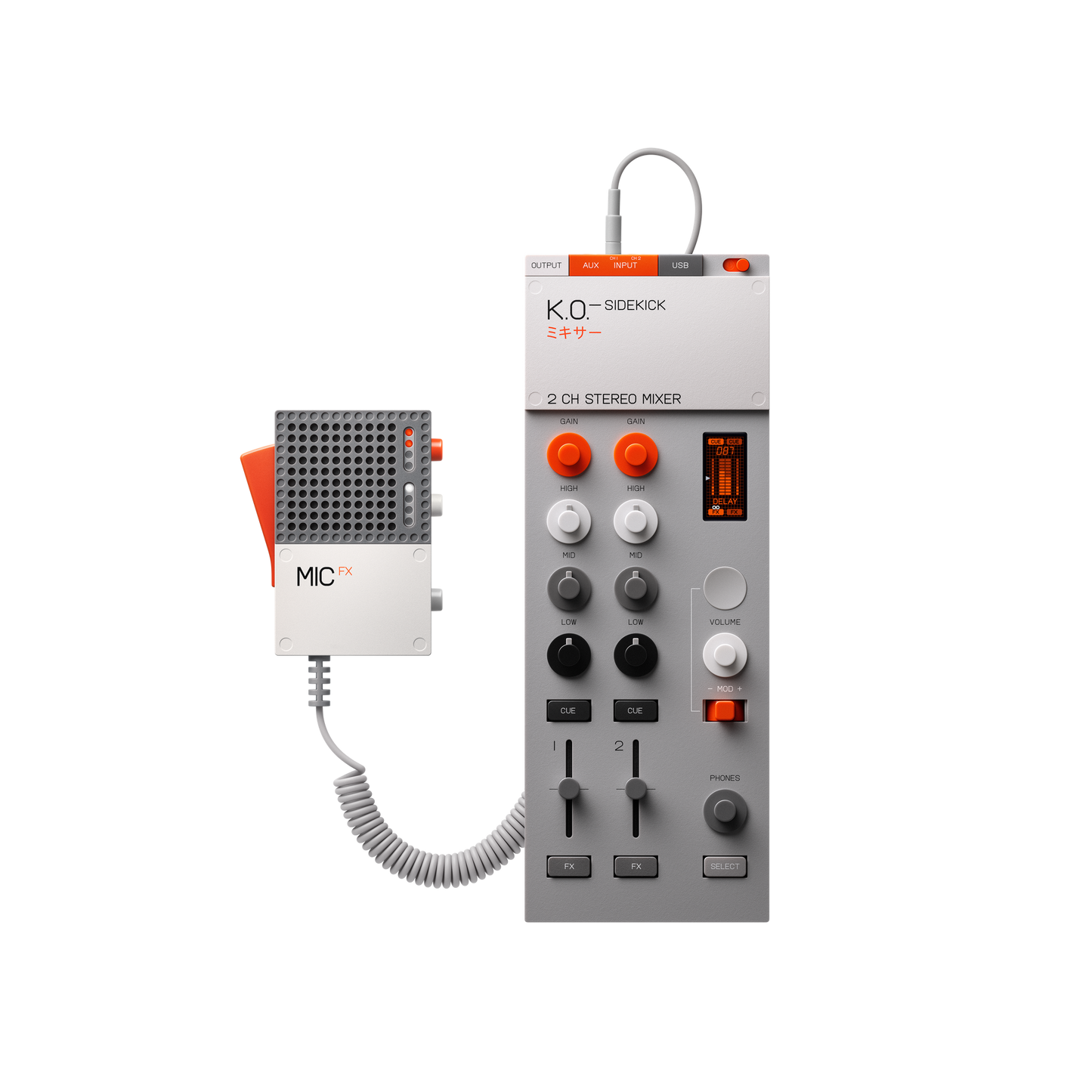 EP-2350 FX MIC shown with the K.O.-SIDEKICK, sold separately